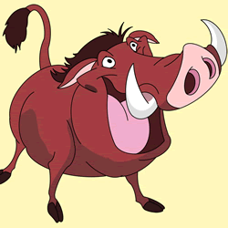 How to Draw Pumbaa from The Lion King Step by Step