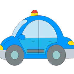 How to Draw a Police Car Step by Step