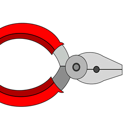 How to Draw Pliers Step by Step