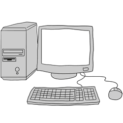 How to Draw a Computer Step by Step