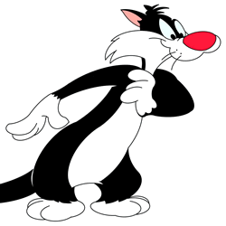 How to Draw Sylvester from Looney Tunes Step by Step