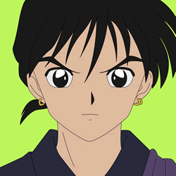 How to Draw Miroku from InuYasha Step by Step