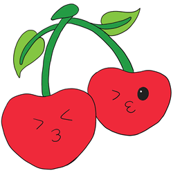 How to Draw a Cute Cherry Step by Step