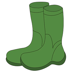 How to Draw Rain Boots Step by Step