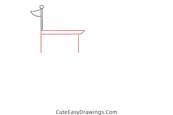 how to draw a boat - www.cuteeasydrawings.com