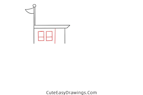 how to draw a boat - www.cuteeasydrawings.com