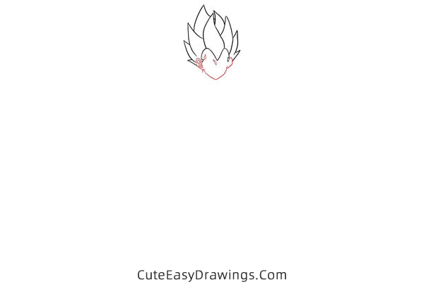 how to draw vegeta from dragon ball - www.cuteeasydrawings.com