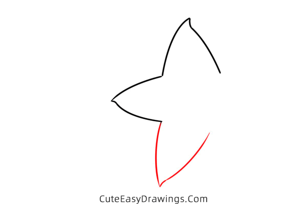 how to draw a cute starfish - www.cuteeasydrawings.com