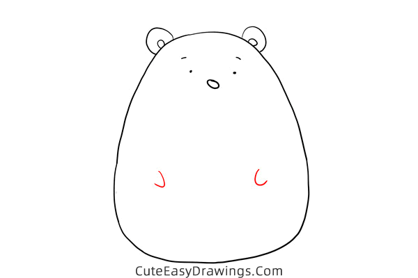 how to draw a cute bear - www.cuteeasydrawings.com