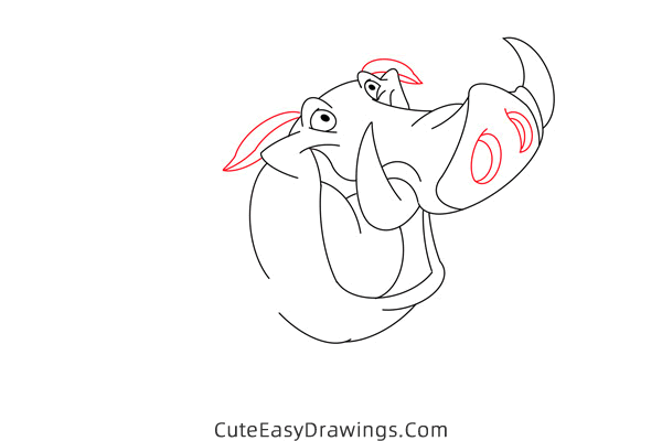 how to draw pumbaa from the lion king - www.cuteeasydrawings.com