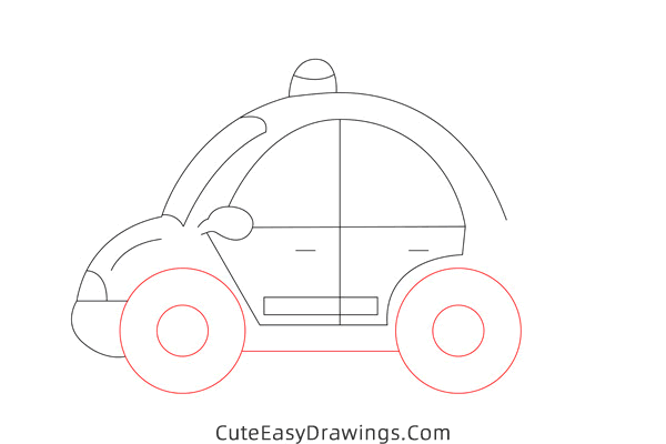 how to draw a police car - www.cuteeasydrawings.com