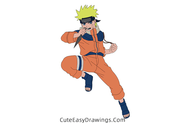 how to draw naruto uzumaki full body - www.cuteeasydrawings.com