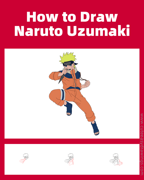 how to draw naruto uzumaki full body - www.cuteeasydrawings.com