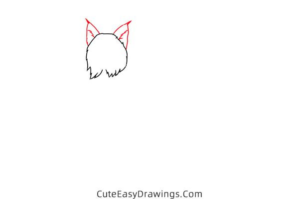 how to draw a lynx easy - www.cuteeasydrawings.com