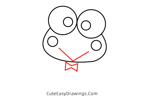 how to draw keroppi - www.cuteeasydrawings.com