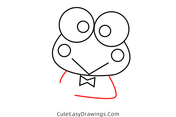 how to draw keroppi - www.cuteeasydrawings.com