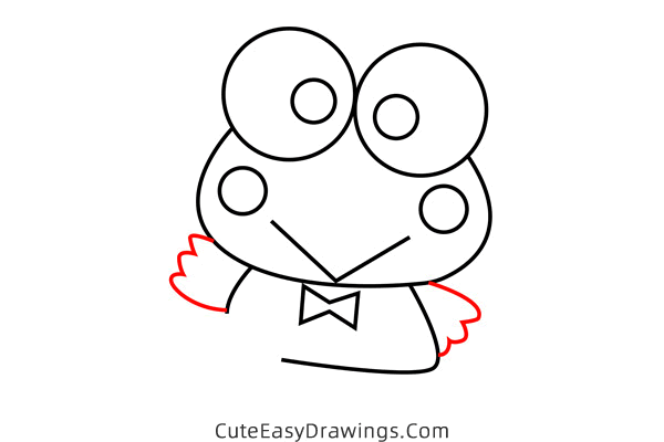 how to draw keroppi - www.cuteeasydrawings.com