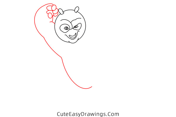 how to draw kung fu panda - www.cuteeasydrawings.com