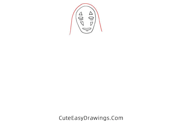 how to draw no-face - www.cuteeasydrawings.com