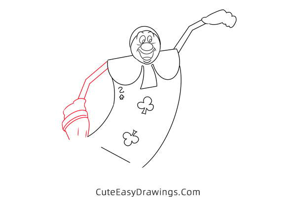 how to draw card painters from alice in wonderland - www.cuteeasydrawings.com