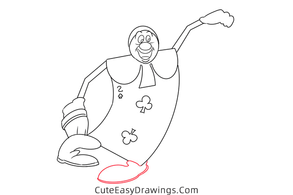 how to draw card painters from alice in wonderland - www.cuteeasydrawings.com