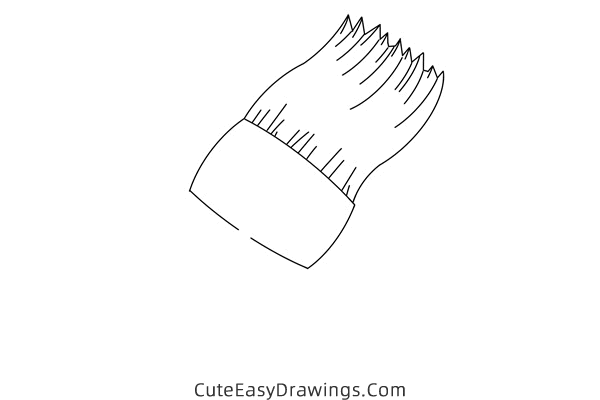 how to draw a paint brush - www.cuteeasydrawings.com