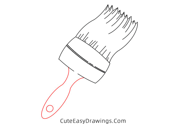 how to draw a paint brush - www.cuteeasydrawings.com