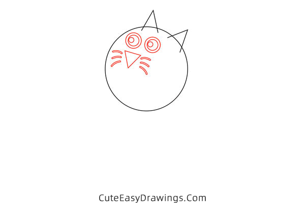 how to draw candy cat from peppa pig - www.cuteeasydrawings.com