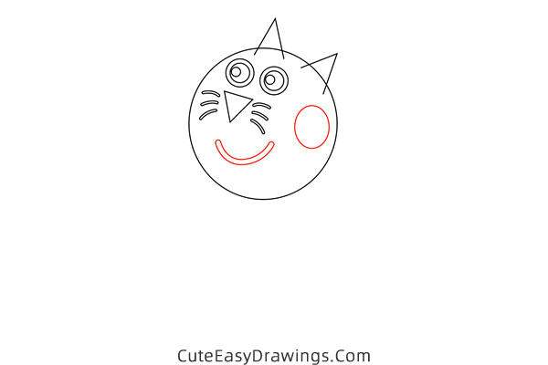 how to draw candy cat from peppa pig - www.cuteeasydrawings.com