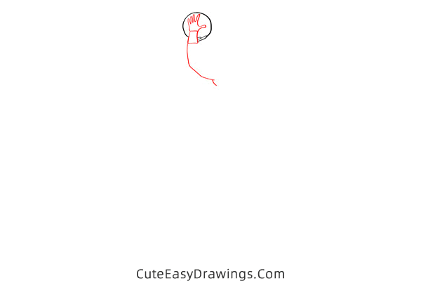 how to draw a basketball player shooting - www.cuteeasydrawings.com