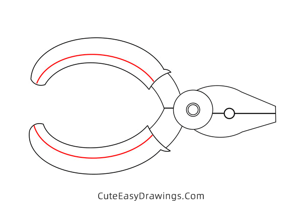 how to draw pliers - www.cuteeasydrawings.com