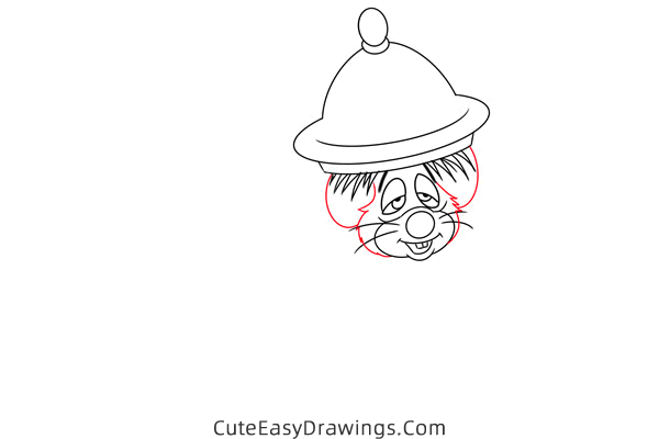 how to draw dormouse from alice in wonderland - www.cuteeasydrawings.com