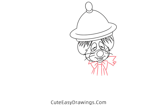 how to draw dormouse from alice in wonderland - www.cuteeasydrawings.com