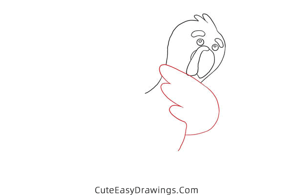 how to draw a cute turkey - www.cuteeasydrawings.com