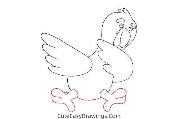 how to draw a cute turkey - www.cuteeasydrawings.com