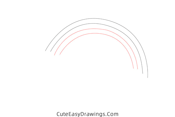 how to draw a rainbow easy - www.cuteeasydrawings.com