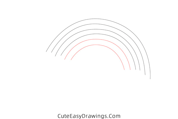 how to draw a rainbow easy - www.cuteeasydrawings.com