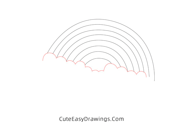 how to draw a rainbow easy - www.cuteeasydrawings.com