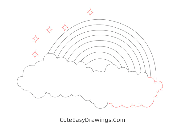 how to draw a rainbow easy - www.cuteeasydrawings.com