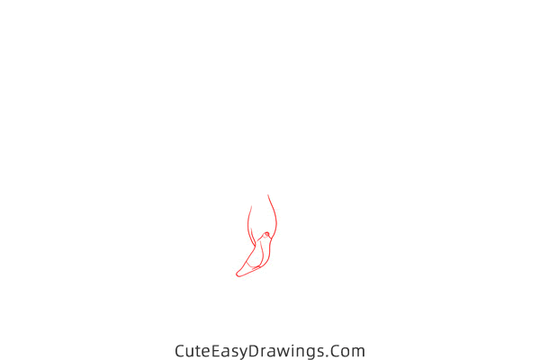 how to draw a pair of flamingos - www.cuteeasydrawings.com