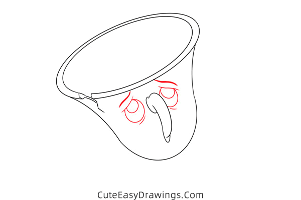 how to draw chip from beauty and the beast - www.cuteeasydrawings.com