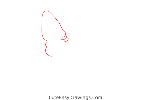 how to draw a sphynx cat face - www.cuteeasydrawings.com