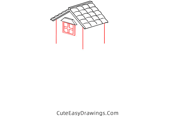 how to draw a house for kids - www.cuteeasydrawings.com