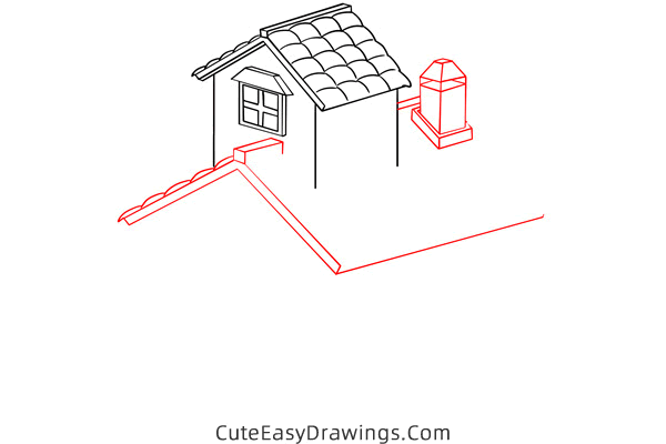 how to draw a house for kids - www.cuteeasydrawings.com