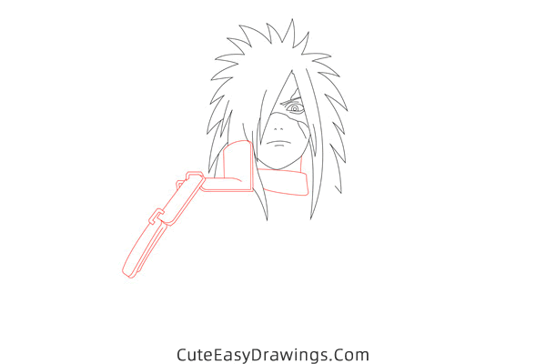 how to draw madara uchiha from naruto - www.cuteeasydrawings.com