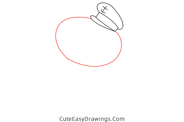 how to draw captain daddy dog from peppa pig - www.cuteeasydrawings.com