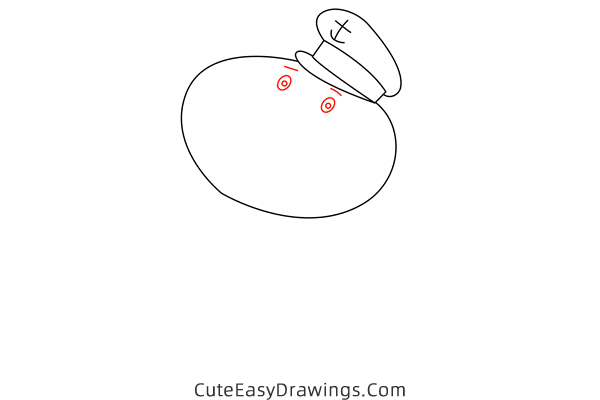 how to draw captain daddy dog from peppa pig - www.cuteeasydrawings.com