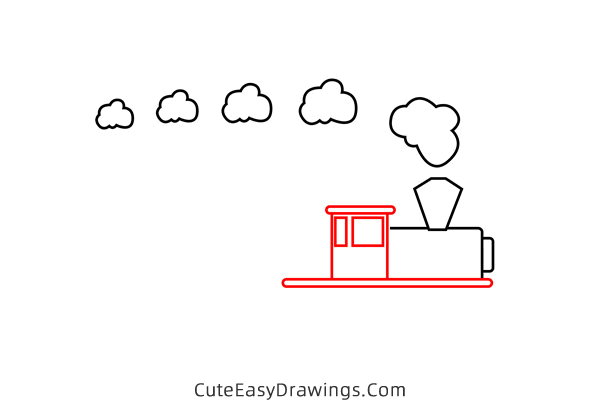 how to draw a train - www.cuteeasydrawings.com