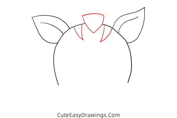 how to draw a zebra head - www.cuteeasydrawings.com