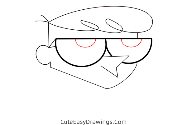 how to draw dexter - www.cuteeasydrawings.com